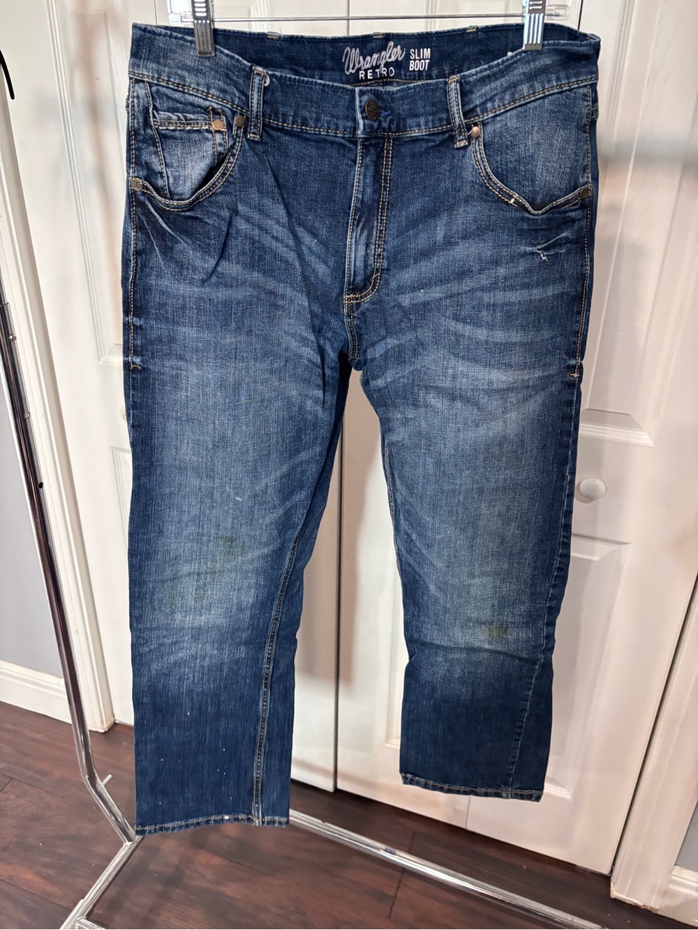 Wrangler Retro Men's Blue Bootcut Jeans 36x32